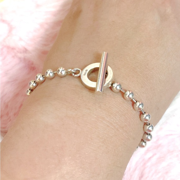 GUCCI Silver 925 Ball Chain Bracelet - Picture 10 of 14